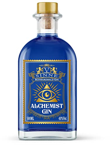 Alchemist Gin - der Farbwechsel Gin mit Heidelbeeren - ändert die Farbe bei Zugabe von Tonic - 500 ml