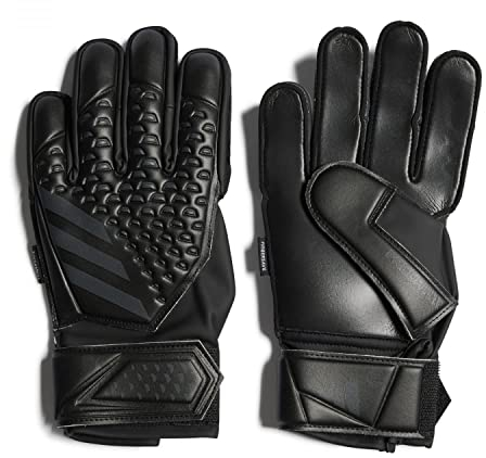 adidas Unisex Goalkeeper Gloves (Fingerschme) Pred Gl MTC Fsj, Black/Black/Black, HY4073, Size 4