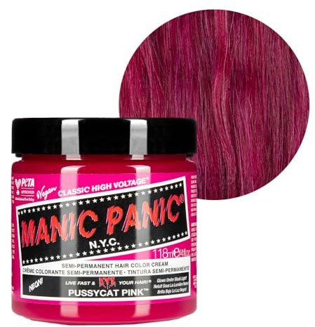 Manic Panic Pussycat Pink, Sin crueldad, Vegano y vibrante 118ml