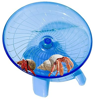 Divertido juguete para escalar rueda de cangrejo ermitaño, reptiles para hámster, platillo volador, lindo volante para conejillo de indias, animales pequeños, árbol, rana, hámster, lagarto,