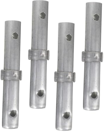 TEHAUX 4pcs Scaffold Weld on Hinges Heavy-Duty Galvanized Scaffold Connectors 34mm Diameter Thickened Link Rods for Mobile Equipment