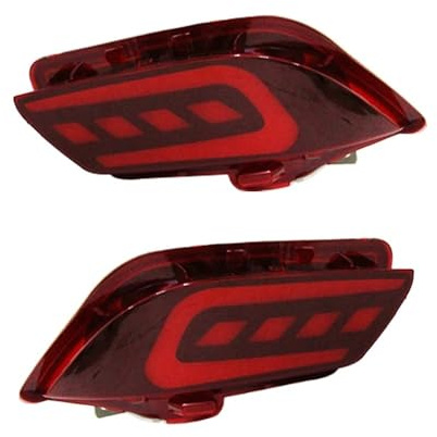 YMYYQW Antinebbia posteriore Lampeggiante per auto 2 pezzi per Vios 2016 2017 2018 LED riflettore lampada fendinebbia posteriore paraurti luce luce freno