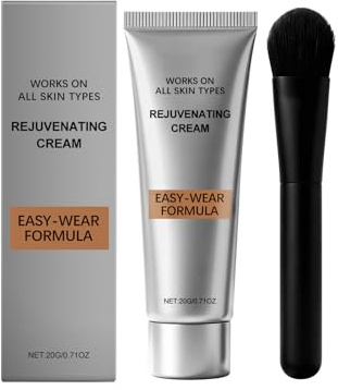Anti-Aging-Augencreme mit Pinsel, 20 g Anti-Aging-Creme, gegen dunkle Augenkringe, Falten und Schwellungen, einfache Formel für alle Hautqualitäten, tiefe Feuchtigkeit und Straffung