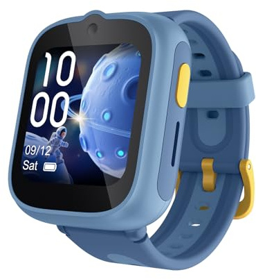 TCL MOVETIME MT48 – 4G-Smartwatch für Kinder mit GPS-Tracking, SOS-Taste, 2MP-Kamera, Fitness-Tracking und personalisierten Themen Blue