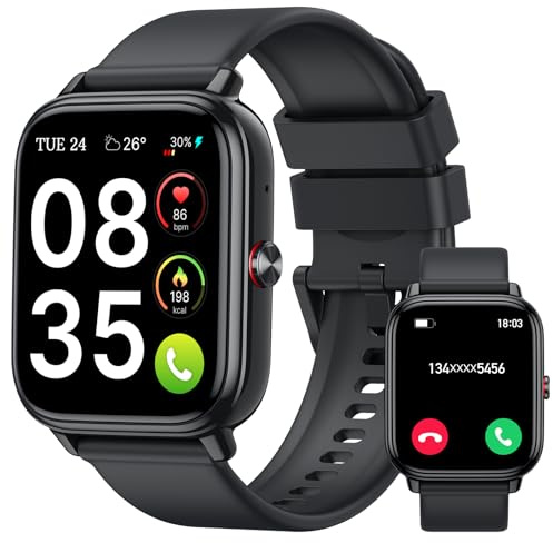 Tiksounds Smart Watch for Men Women, Up to 20 Days Battery Life Smartwatch | Bluetooth Calls, 112+ Sport Modes, 24/7 Advanced Health,Sleep & Fitness Tracking, IP68 Waterproof, Android & iOS