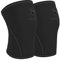 Iron Bull Strength 7-mm-Kniebandagen (Paar) für Gewichtheben und Powerlifting | Hochleistungs-Kniekompressionsbandage für Kniebeugen, Gewichtheben – Männer und Frauen (Schwarz, L)