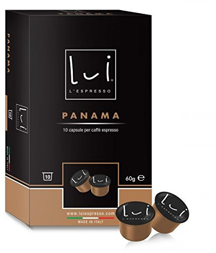 Lui Espresso caffè PANAMA Confezione da 100 capsule (10 astucci da 10 capsule)