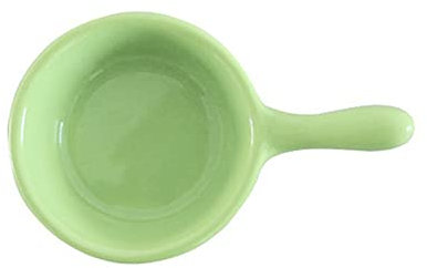 Sauce Boat Ceramic Seasoning Dish with Handle Small Porcelain Dish Seasoning Sauce Vinegar Dish Sauce Dish Dipping Dish Gravy Boat (Color : Green)