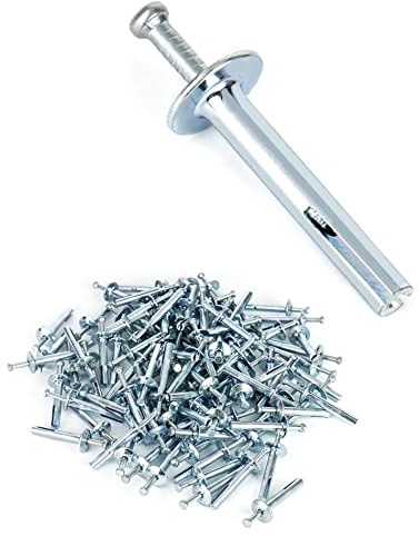 QWORK Hammer Drive Nails in Anchor, 1/4 x 1-1/2, (100 per Box)