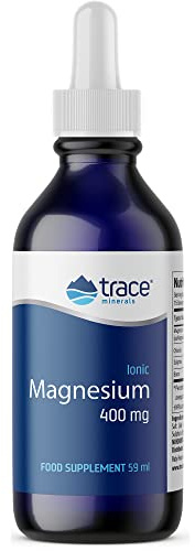 Trace Minerals Liquid Ionic Magnesium Supplement - 2Fl Oz Low Sodium Dietary Supplement - Ultra-Concentrated 400mg Magnesium