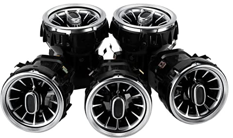 Turbinenentlüftung, Innenbeleuchtung, 5 Stück, 3 Farben, Front-LED-Turbinenentlüftungs-Umgebungslicht-Kit, Ersatz für C Glcclass W205 X253 20152018