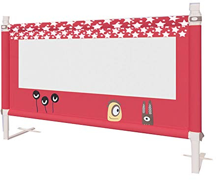 HAPPLiGNLY Baby Bettgitter Bettgitter Stoßstange, extra hohes Anti-Fall-Kinderbettgitter Bettgitterschutz, atmungsaktives Netz für Doppelbett Queen-Bett 1Pack,Rot,200cm