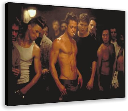 Fight Club Filmposter 19, Leinwand-Poster, Wandkunst, Dekor, Bild, Gemälde für Wohnzimmer, Schlafzimmer, Dekoration, Rahmen-Stil, 30 x 45 cm