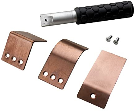 BOKA Kupfer-Schweißhelfer, 3-teiliges Set: Flach, Gebogen, Rechter Winkel, 100% Kupfer, WH-3