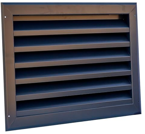 JOIMA - Rejilla de Ventilación de Aluminio. Lamas Fijas en Forma de  Z . Modelo TORRALBA. 40 CM ANCHO x 20 CM ALTO (Medidas Interiores)