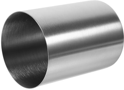 Portaspazzolino da bagno, in acciaio inox 304, bicchiere per spazzolino da denti, tazza per acqua, bevande, birra, per casa, feste, viaggi (argento, 300 ml)