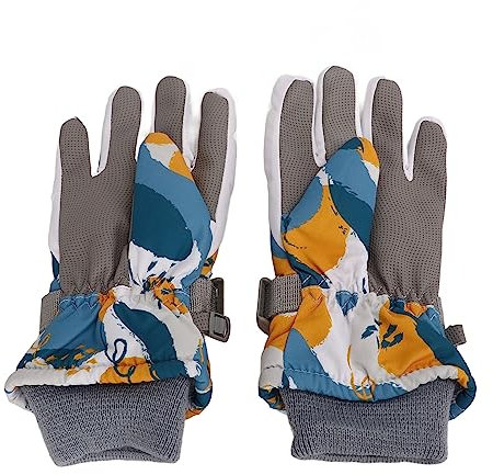 Tixiyu 1 Paar Kinder-Winterhandschuhe, Schnee-Skihandschuhe, warm, verdickt, Snowboardhandschuhe für kaltes Wetter, Mädchen, Jungen, Kinder (L)