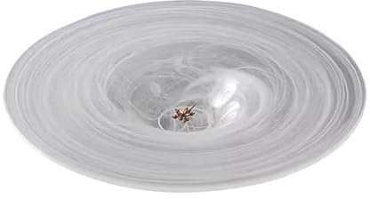 Glass Dinner Plates Set of 6 Transparent Simplicity Design Ideal for Pasta Salad and Cold Dishes Thick and Durable Creative Tableware for Everyday Use.