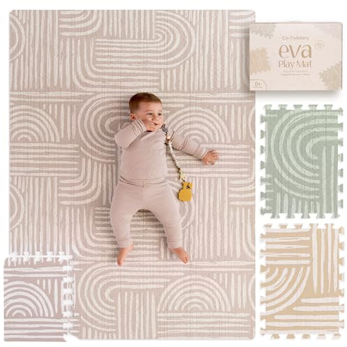 Tappeto Gioco Bambini 170x122 cm – Tappeto Neonato Gattonamento in Schiuma EVA, Antiscivolo e Facile da Pulire, Design Elegante per Ogni Stanza, Tappeto Puzzle Bambini Sicuro e Decorativo |Co-Toddlery