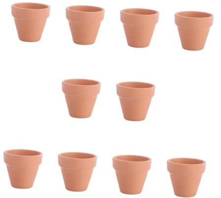 SOIMISS 10 Stück Saftiger Blumentopf Sukkulenten-Kaktus-pflanztöpfe Gartentöpfe u Pflanzentöpfe Innen Terrakotta-Topf Pflanzentopf Für Drinnen Pflanzgefäße Für Baumschulen Klein Schokolade