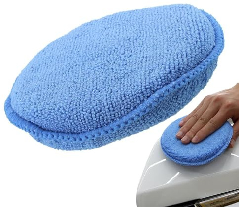 Éponge de Lavage Automobile | Applicatrice en Microfibre - Éponge Réutilisable Et Portable De 13 Cm pour Correction De Peinture, Détail Auto, Lavage, Et Entretien Véhicules