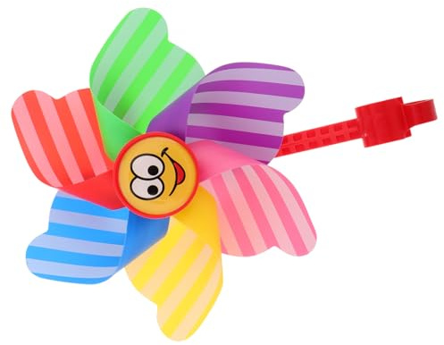 BESPORTBLE Kunststoff-Fahrrad-windmühle Abnehmbarer Windrad-Spielzeug Für Kinderfahrräder Farbenfroher Windmühlen-dekor Für Roller Einfache Montage Windaktiviertes Spielzeug Für Outdoor-spaß
