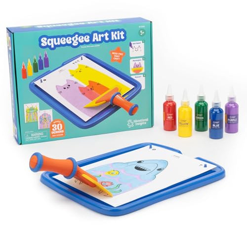 Educational Insights Squeegee Art Kit - Painting Kit for Kids, Children's Painting Kits, Screen Free Activites & DIY Projects, Mess-Free Art Kits for Kids, Fun Gifts for Boys & Girls Ages 5+
