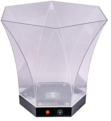 Porte-boisson LED étanche 6 L grande capacité Glacières LED seau à glace bac à glace adapté pour la maison et les réunions en plein air Fournitures de discothèque