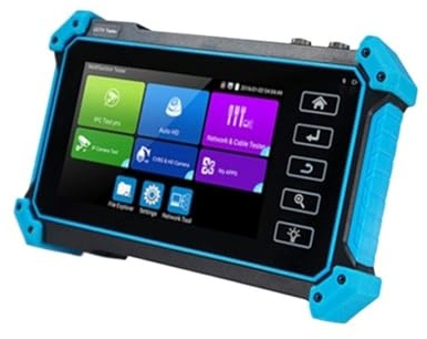 NJJIHUI Tester CCTV, Tester For Telecamere IP CCTV AHD + TVI + CVI + For Analogiche Monitor VGA PoE For Cavi RJ45 TDR In Uscita Di Potenza per fibra ottica, cablaggio(IPC-5200 Plus)