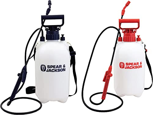 Spear & Jackson 5LPAPSTWIN Set de 2 pulvérisateurs à pression de 5 litres