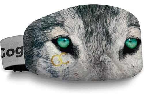 GogglesCover Ski Goggles Protective Cover Portable Goggle Cover Wolf Design | Ski Goggle Protective Cover, Portable Goggle Cover Sleeve, Anti-Scratch Ski Goggles Accessories, Portable Goggle Cover