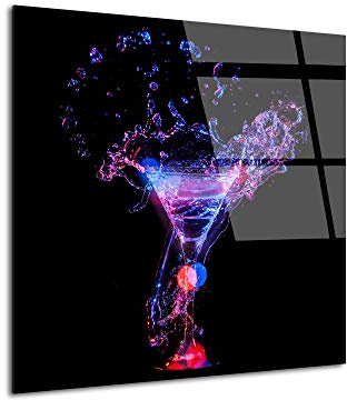 DECLINA – Tableau Mural Beauty cocktail – Décoration Murale Cuisine Ambiance Gourmande – Impression HD Sur Verre Acrylique – Fabriqué En France