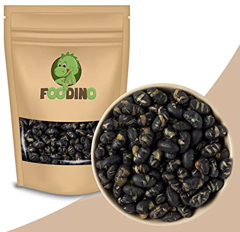 FOODINO 5kg schwarze Sojabohnen geröstet leicht gesalzen ungezuckert