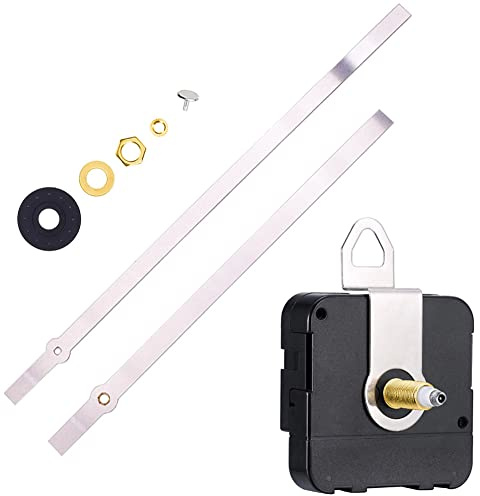 LICHENGTAI 8mm Hoch Drehmoment Lange Welle Uhrwerk Bewegung Mechanismus, Pendeluhr Bewegung Ersatz DIY Uhr Reparatur Zubehör Quarz Pendel Uhrwerk Set, DIY Ersatzteile Ersatz, Lautloses Uhr Zubehör