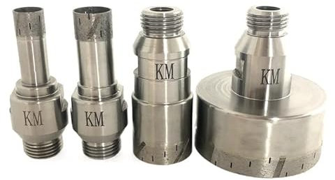 drill bit D5mm~120mm,Sintered Diamond core drill bit, thread Mount1/2''.Glass drilling drill bits sets (Size : 52mm, Color : 95mm-01)