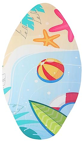 Amagogo Stand Up Skimboard Surfbrett mit Hochglanzbeschichtung, Holz Skim Board, Strand Sandbrett für Kinder Erwachsene Männer Frauen Jugendliche Anfänger Sommer Strand