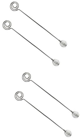 BESTonZON 4pezzi Miscelatori Acciaio Inossidabile con Manico per Parrucchieri Agitatori Riusabili e Design Spirale Unico Strumenti Professionali per Miscelare Prodotti per