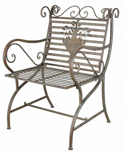 Gartenstuhl Antik Sessel Garten Armlehnstuhl Landhausstil Stuhl aja340 Palazzo Exklusiv