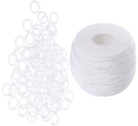Ciieeo Roman Blind Accessories Replacement Cord for Blinds Roman Shade Hardware Kit Easy to Install Sturdy Plastic Rope