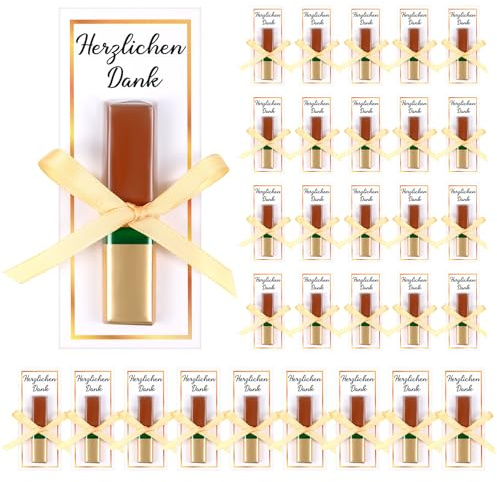 Clabby 30 Schokolade Dankeschön Geschenk Klein Herzlichen Dank Karte für Schokoladenverpackungen Abschiedsgeschenk Schulabschluss Danke Geschenk für Kollegen Lehrer Mitarbeiter (Keine Schokolade)