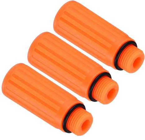 PATIKIL Tappo di Riempimento Olio Compressore d'Aria 15.5mm Giallo 3pz | Tappo di Sfiato di Riempimento Olio di Ricambio, per Compressore d'Aria comuni, per Manutenzione, Plastica