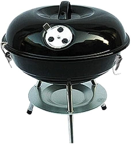 Barbecue Grill à gaz d'extérieur Barbecue Portable à Charbon de Bois de Forme Ronde Convient pour 1 à 5 Personnes Équipement de Camping Grill