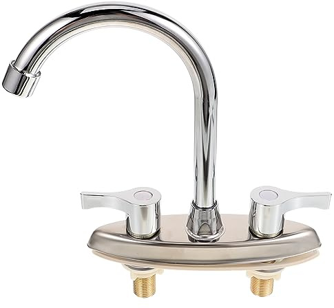 OSALADI Dual Lever Hot Cold Kitchen Faucet Sink Basin Faucet Bath Sink Taps for Bathroom Assorted Style