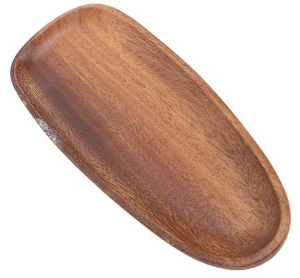 Bandeja de Madera de Nogal Servicio de Bandeja Irregular de de Bocadillo de Bocadillo de Pastel para Pastel de Pastel de Postres de Desayuno, Bandeja de Desayuno, Bandejas