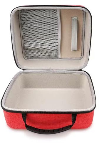 XBERSTAR Fisher-Price Rockin - Funda rígida para tocadiscos Rockin, caja de almacenamiento de viaje, Rojo, Rockin - Bolsa de transporte para tocadiscos