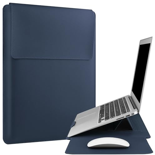 HoYiXi 15,6 Pulgada Funda Estuche para Portátiles Bolsa Compatible MacBook Pro 16/15.4'' MacBook Pro 15, Mac Air 15,15'' 16'' Laptop Sleeve For HP, DELL, Acer, ASUS,15 '' Laptop Case,Azul