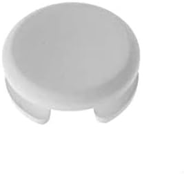 Crazy Diy - 2x White Replacement Joy Stick Thumb Cap Button Circle Pad 3D Cover, Compatible with 3DS / 3DS XL/NEW 3DS / NEW 3DS XL / 2DS / NEW 2DS XL