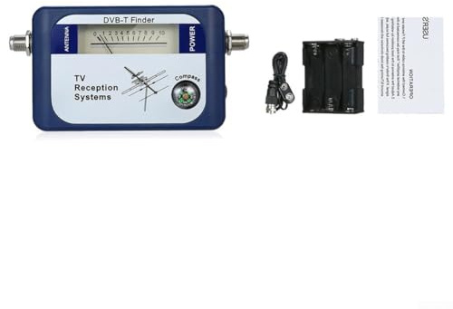 HEBEOT Digital DVB T Signal Finder Per Antenna TV Con Per Bussola E Controllo Attenuazione Per Rilevamento E Regolazione Del Segnale Terrestre Accurato