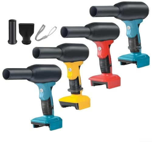18 V trådlös fläkt 400 g vindtryck 500 W högeffektiv luftdammvippa för biltorkning och tangentbordsrengöring kompatibel med och 18 V-batterier (4)
