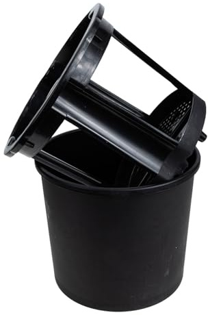 DEARMAMY Secchio per Piantare Patate Doppio Strato 29x26,5 Cm in Plastica Resistente, Vaso Traspirante per Coltivazione di Verdure e Patate Dolci, Fioriera Pratica per Giardinaggio in Casa